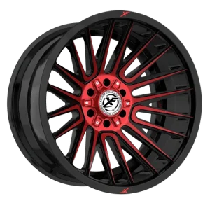 XF Off-Road – XF-234 – Black – 20″x10″ -12mm – Summer Wheels – XF-234201051271397-12GBMRED